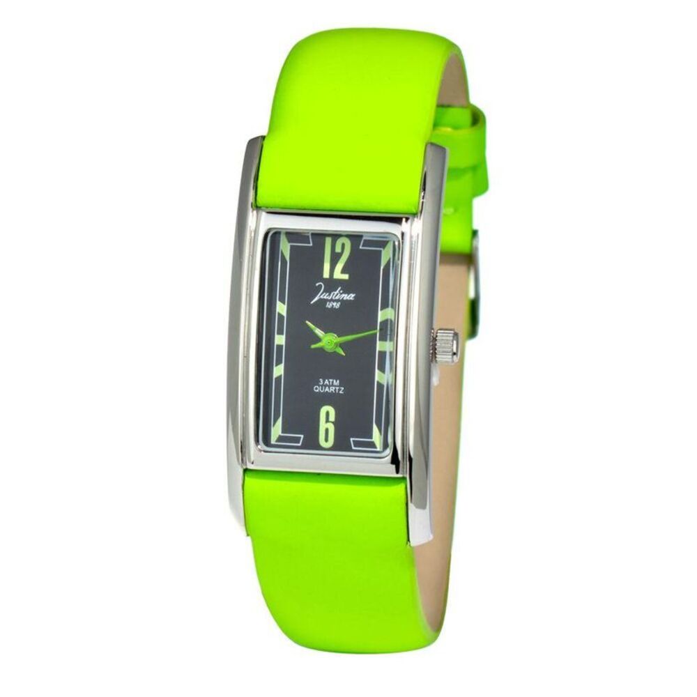 JUSTINA Leather Strap Luxury Dress Watch Women Bicolor Watches